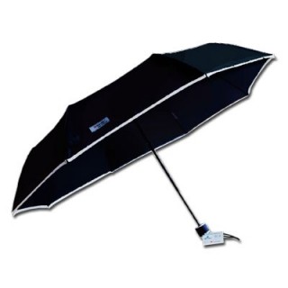 Paraply med refleks, sort