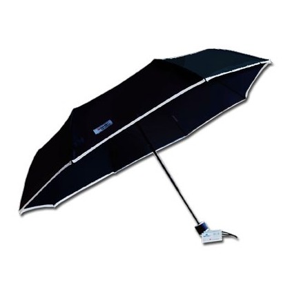 Paraply med refleks, sort